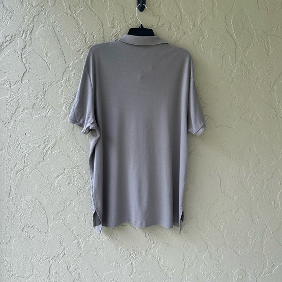 Grey Men's polo XXL - Picture 3 of 4